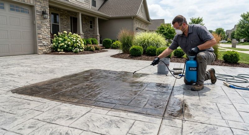 Concrete Driveway Refinishing in Frisco, TX
