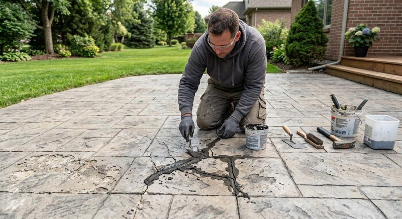 Decorative Concrete Repair in Columbia, SC